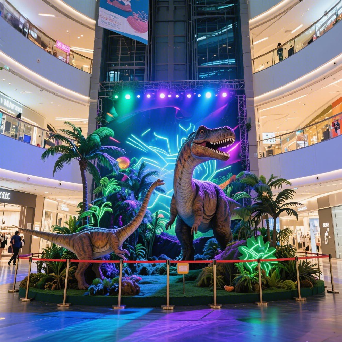 景观商业美陈模型恐龙